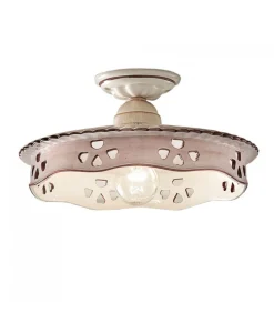 Alessandria Plafoniera, Con Fili Di Diversi Colori Sul Paraluce