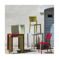 Alice Sd Sedia In Acciaio Zincato