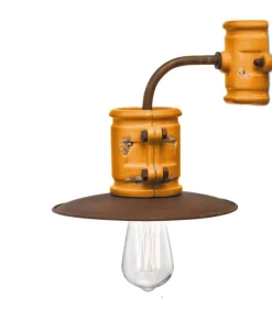 Applique Harlem Di Ferroluce, Realizzata Interamente In Italia, In Ceramica Con Finiture Anticate.