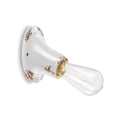 Applique Roussillon Di Ferroluce, Realizzata In Italia Dai Migliori Artigiani, In Ceramica Dallo Stile Anticato.