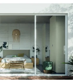 Armadio Battente Con Ante Centrali Specchio