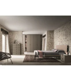 Armadio Con Anta Cornice E Libreria