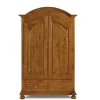 Armadio In Massello Tinto Noce Di Classico Italiano