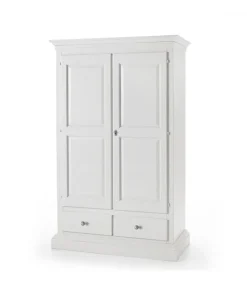 Armadio Murano Di Classico Italiano Laccato Bianco Opaco