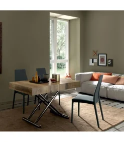 Assist At032 Tavolino Da Salotto Trasformabile In Tavolo Pranzo Piano In Folding