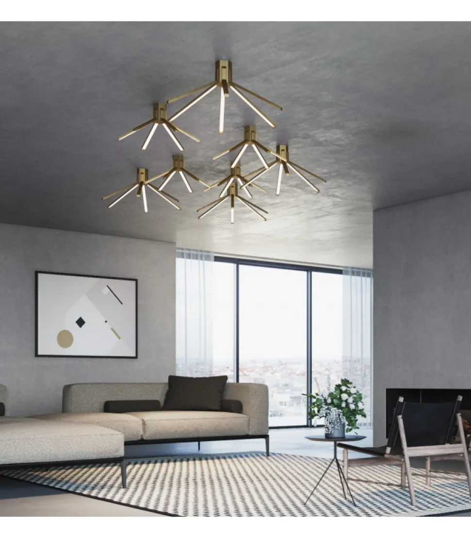 Aster, Lampada A Soffitto A 6 Luci Grande