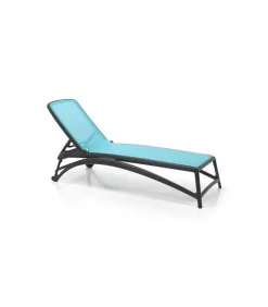 Atlantico, Lettino Prendisole In Polipropilene E Tessuto