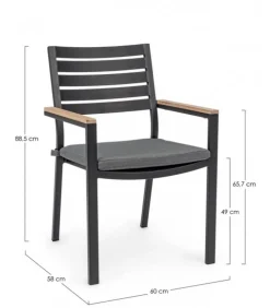 Belmar Sedia Con Braccioli