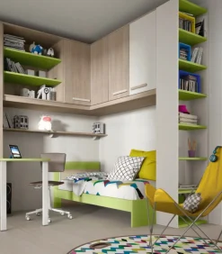 Biquadro Sinistra, Letto Singolo Per Cameretta