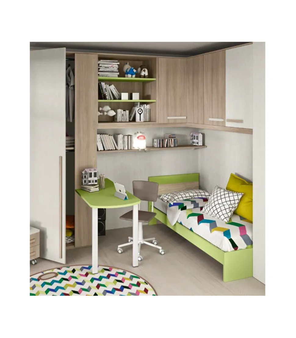 Biquadro Sinistra, Letto Singolo Per Cameretta
