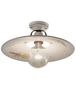 Bologna Plafoniera, Con Fili Di Diversi Colori Sul Paraluce