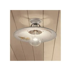 Bologna Plafoniera, Con Fili Di Diversi Colori Sul Paraluce