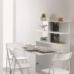 Bureau, La Libreria Da Fissare A Parete In Metallo E Legno