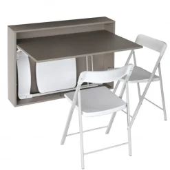 Bureau, Tavolo Scrivania Chiudibile A Ribalta Con Vano Portaoggetti