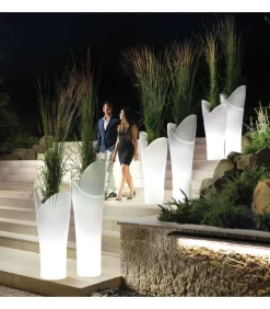 Cache-Pot Assia Con Illuminazione A Led.