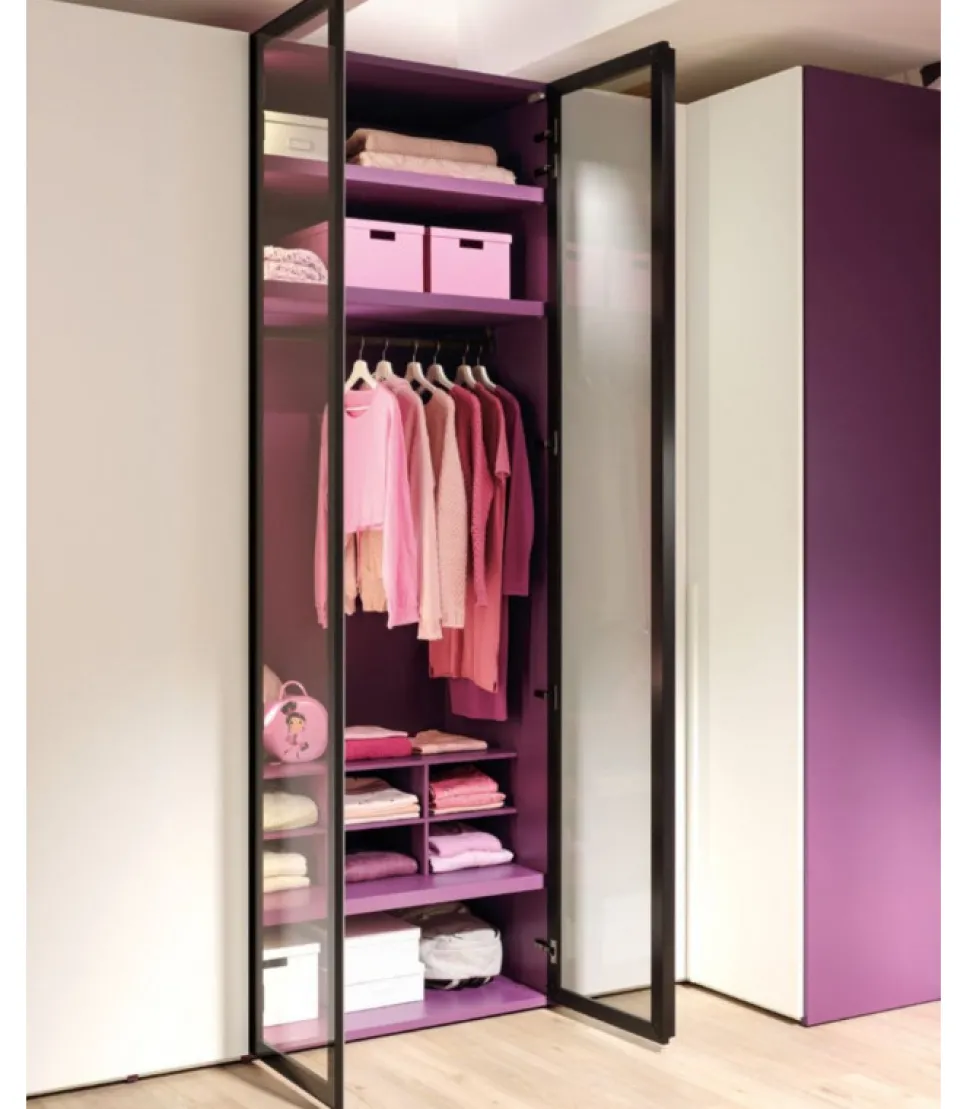 Camera Da Letto Componibile Yc312 Di Moretti Compact, Scegli Tu Gli Elementi E Il Loro Colore.