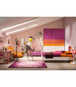 Camera Da Letto Componibile, Yc315 Di Moretti Compact, Realizzata Interamente In Italia.