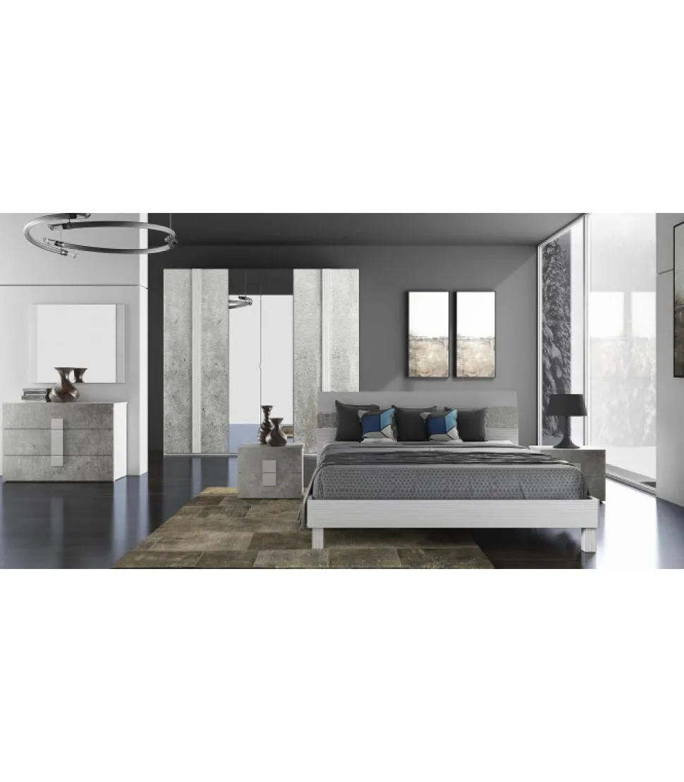 Camera Da Letto Matrimoniale Ravenna, Composizione 100, Made In Italy.