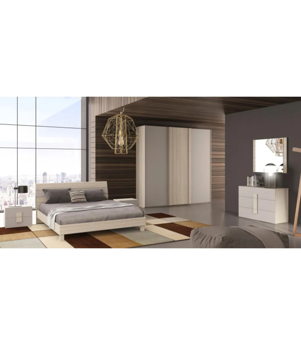 Camera Matrimoniale Completa Con Armadio 3 Ante Scorrevoli Stagionale
