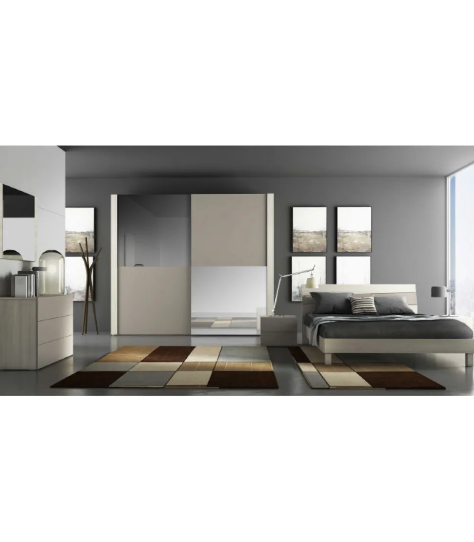 Camera Matrimoniale Completa Di Armadio 2 Ante Scorrevoli Stagionale