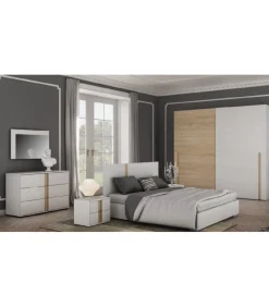 Camera Matrimoniale Gold, Composizione 18, 100% Made In Italy.