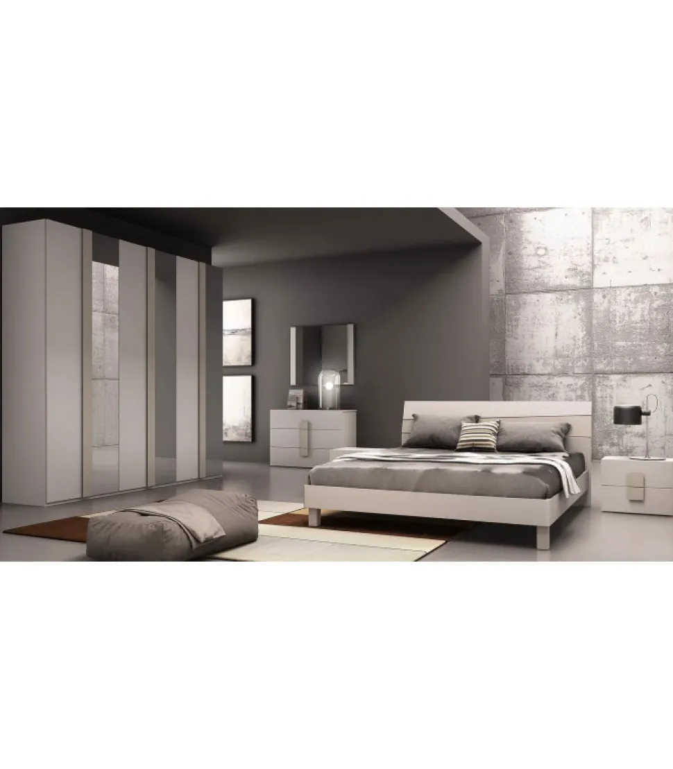 Camera Matrimoniale In Nobilitato Effetto Legno Olmo