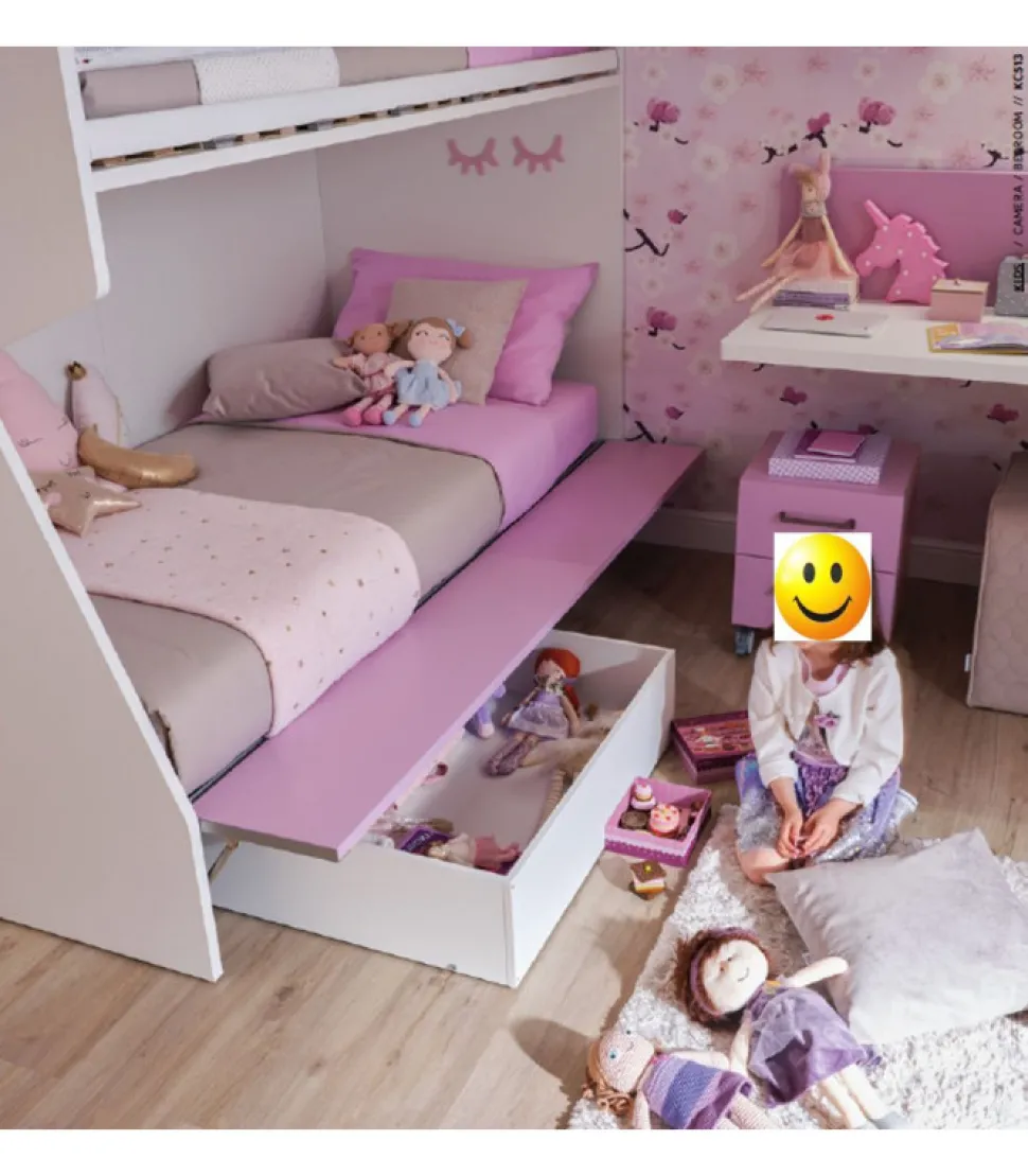 Cameretta Componibile Kc513: Il Tuo Spazio Bambini Ottimizzato Con Stile