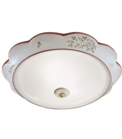 Capua Plafoniera, Con Fili Di Diversi Colori Sul Paraluce