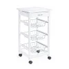 Carrello Cucinasmall Chef 3 Cassettiest-1 Cassetto Bianco