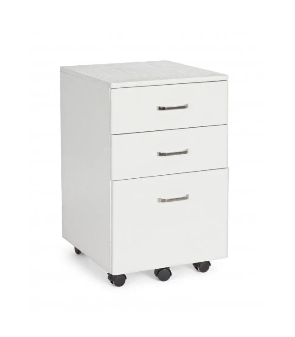 Cassettiera Nadir 3C Frassino Bianco