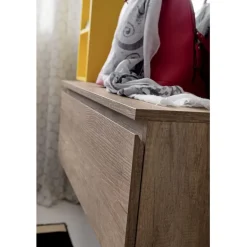 Cassettiera Pensile Con 1 Cassetto L.85 P.32 H.32 Cm. Ideale Per Ingresso - Made In Italy