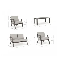 C-C Harley Set 4 Salotto