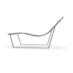 Chaise Longue Link C In Metallo Colorato Di Gradevole Design E Confortevole