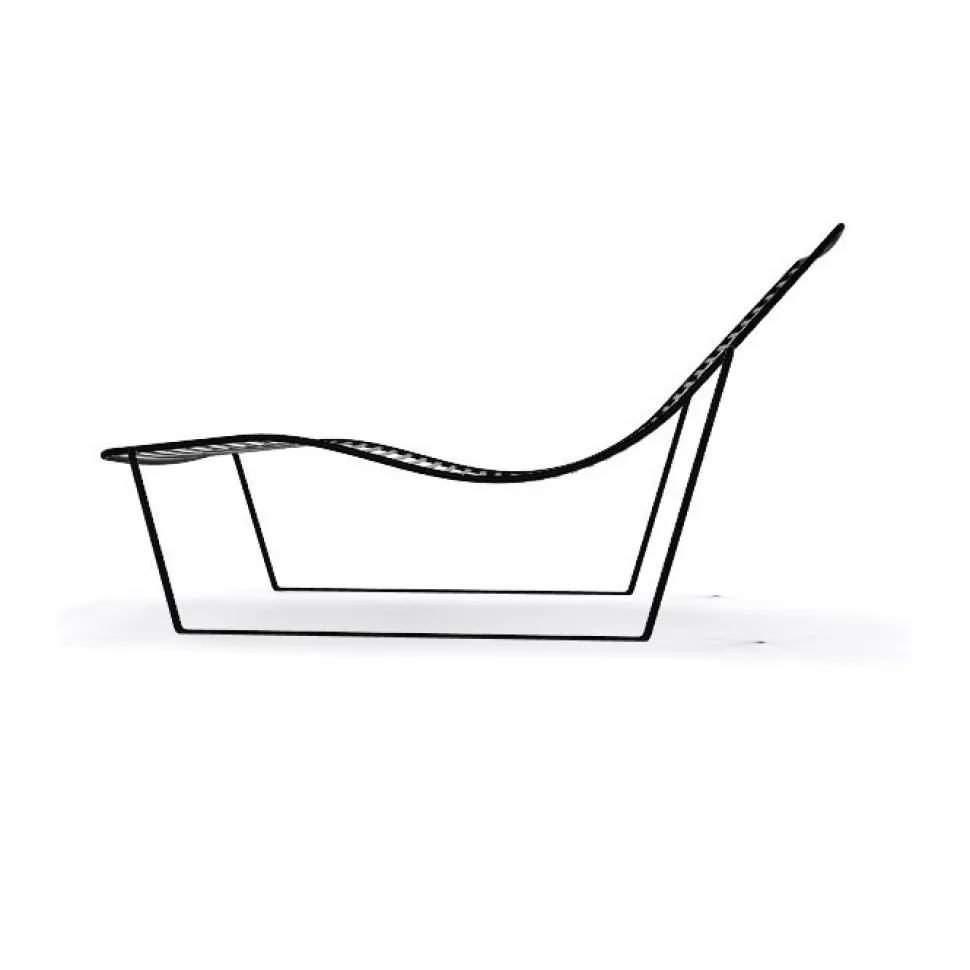 Chaise Longue Link C In Metallo Colorato Di Gradevole Design E Confortevole
