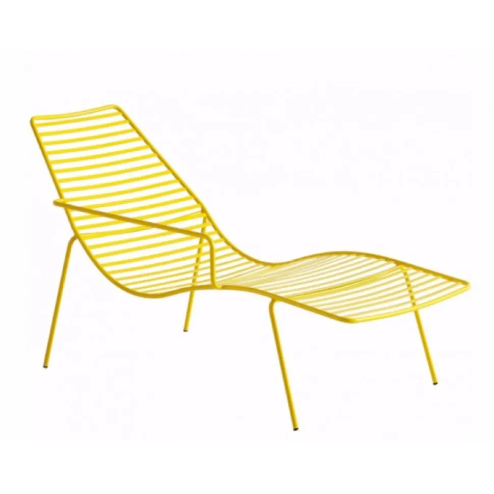 Chaise Longue Link C In Metallo Colorato Di Gradevole Design E Confortevole