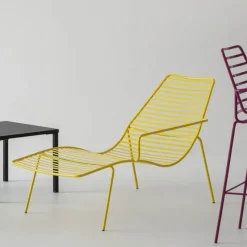Chaise Longue Link C In Metallo Colorato Di Gradevole Design E Confortevole
