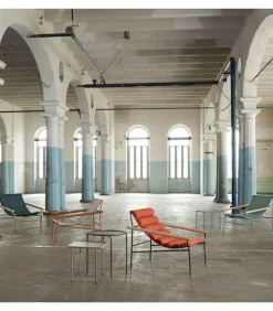 Chaise-Lounge Dress Code Glam Di Scab, Progettata E Realizzata In Italia Per L'Uso Outdoor, Certificata Catas.