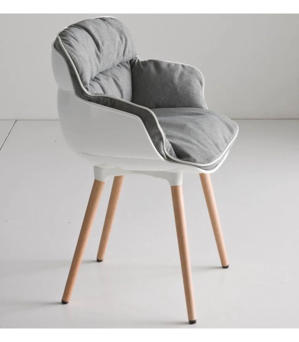 Choppy Bl, Con 4 Gambe In Legno.