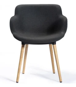 Choppy Sleek Bl Con Gambe In Legno Di Faggio.