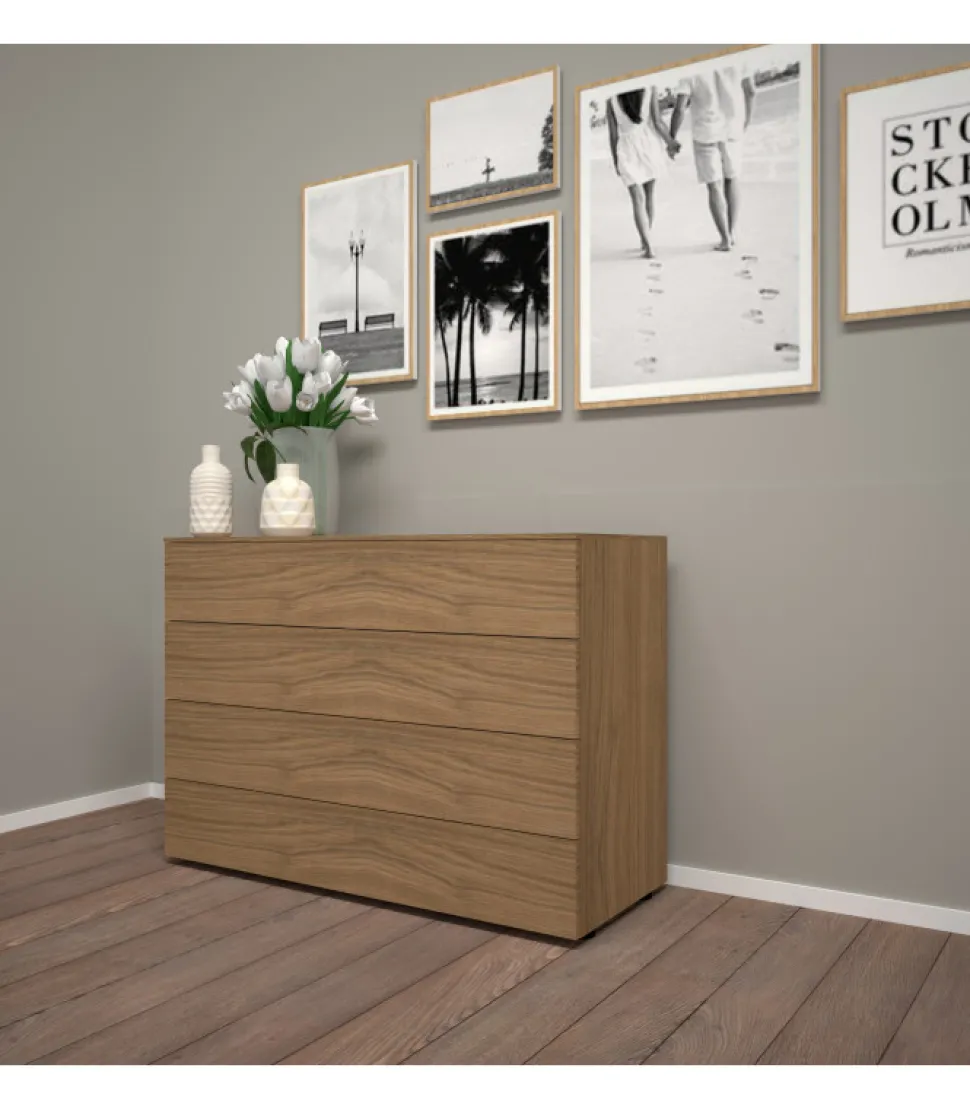 Como Sistema Diciotto A 4 Cassetti