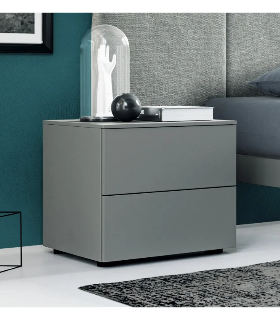 Comodino 2 Cassetti Sistema Diciotto