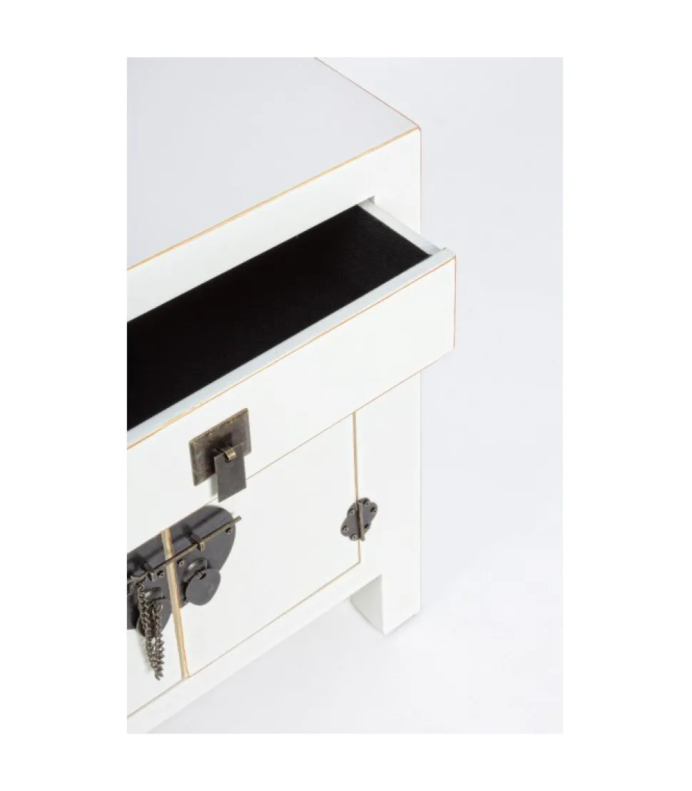 Comodino 2A-1C Pechino Bianco