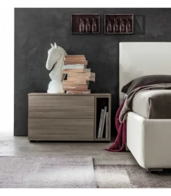 Comodino Sistema Diciotto Con Libreria