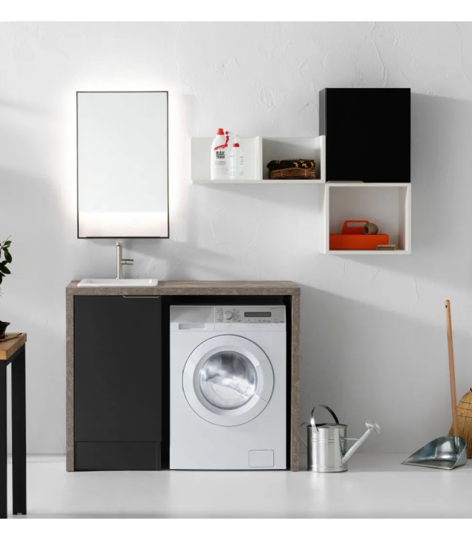 Composizione 13A Del Gruppo Di Lavanderie Lab60 Di Compab, Componibile E Personalizzabile Tramite Preventivo.