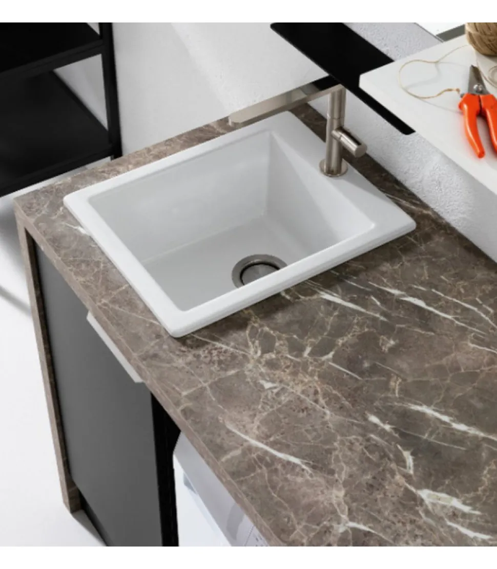 Composizione 13A Del Gruppo Di Lavanderie Lab60 Di Compab, Componibile E Personalizzabile Tramite Preventivo.