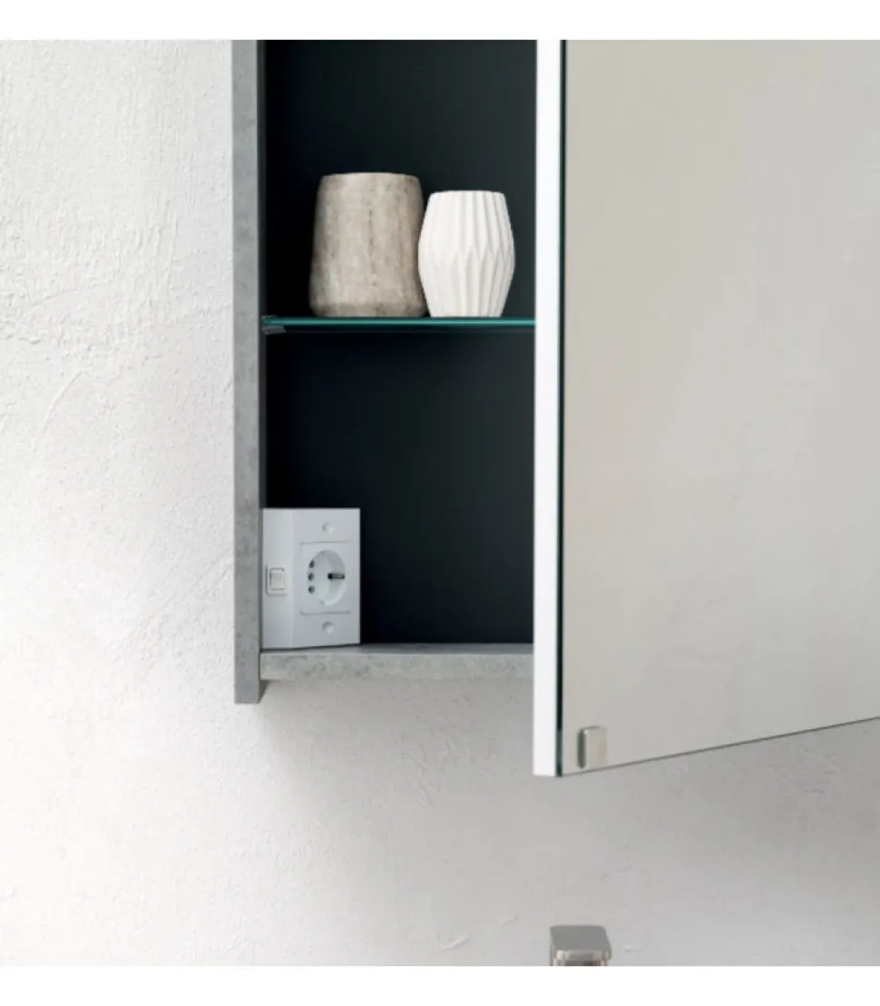 Composizione Bagno Bd019 Del Gruppo B201 Di Compab, 100% Made In Italy.