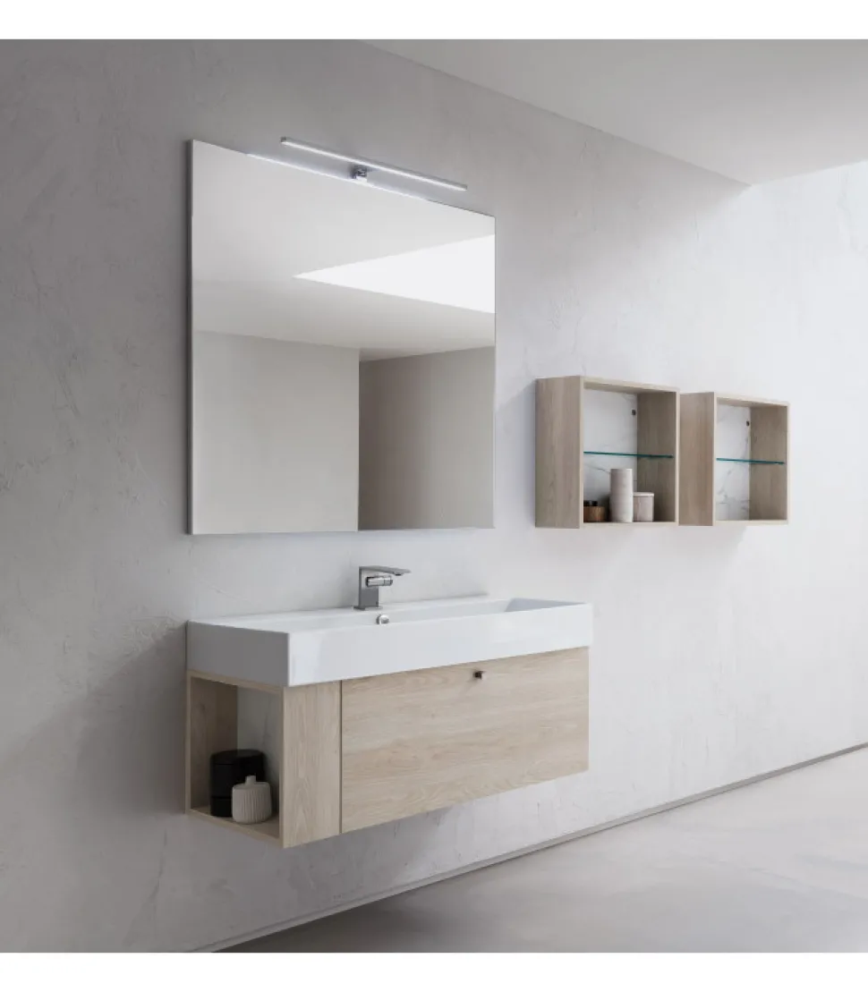 Composizione Bagno Del Gruppo B201 Di Compab, Realizzata Interamente In Italia.