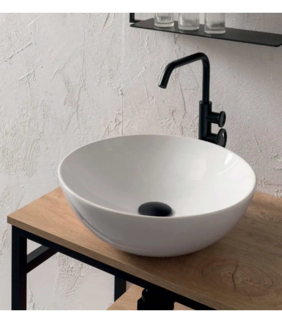 Composizione Bg009 Del Gruppo B-Go Di Bagni Compab, 100% Made In Italy.