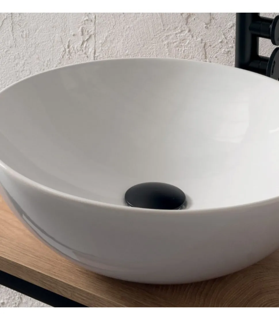 Composizione Bg009 Del Gruppo B-Go Di Bagni Compab, 100% Made In Italy.