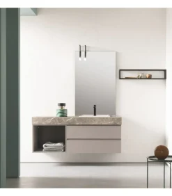 Composizione Per Il Bagno Bg004 Di Compab, Personalizzabile E Componibile, Made In Italy.